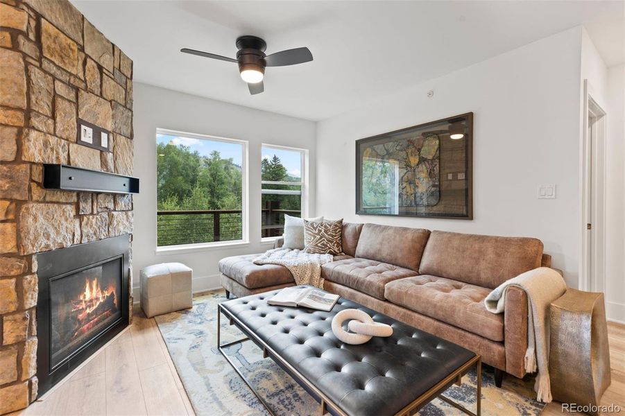 Furnished interior view inside a new home in , Silverthorne (Image 26).