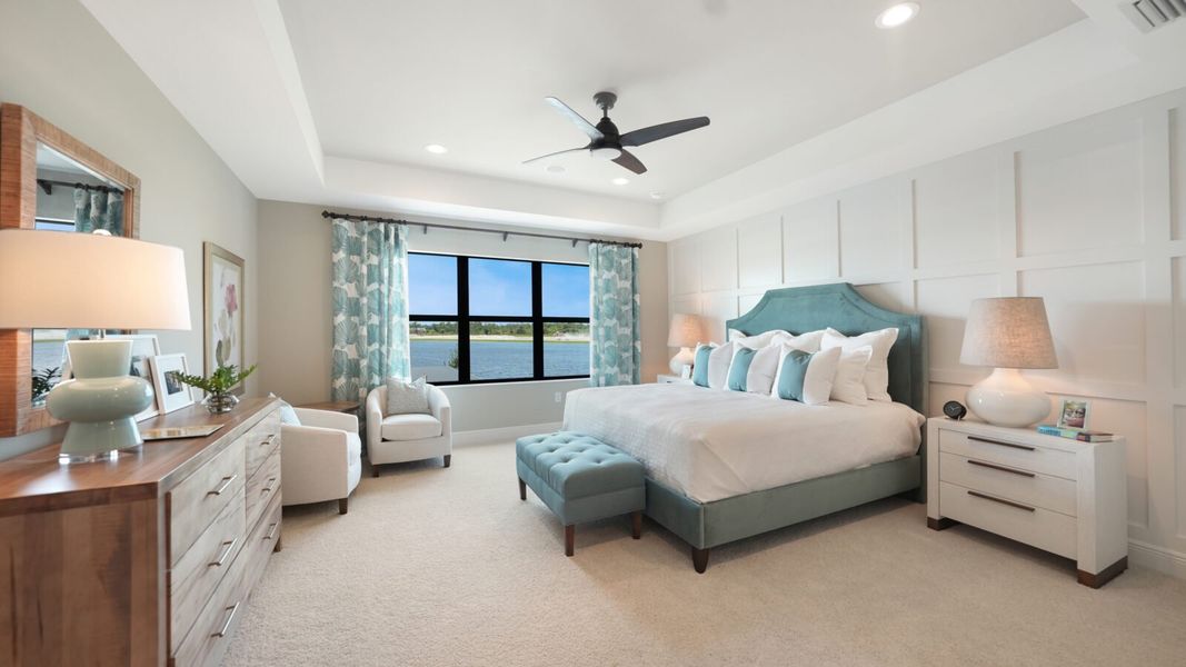 Representative furnished interior of a home built from the Artistry by Neal Communities in SkySail, Naples (Image 18).