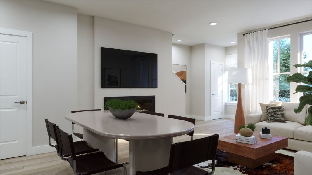 Representative furnished interior of a home built from the B - End by Trumark Homes in Erie Highlands, Erie (Image 3).