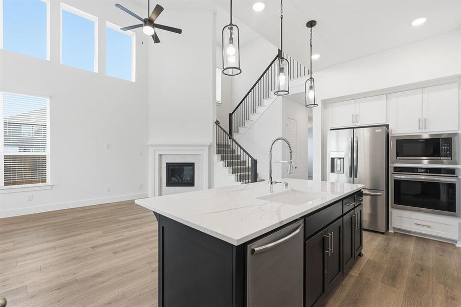 Furnished interior view inside a new home in Sandbrock Ranch, Aubrey (Image 10). Furnished interior view inside a new home in Sandbrock Ranch, Aubrey (Image 10).