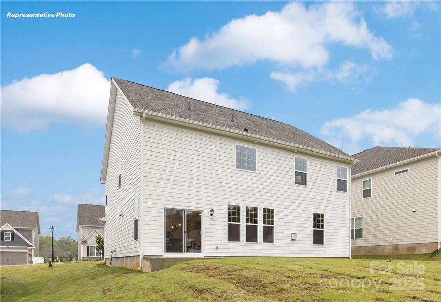 Front exterior of a new home in Oak Grove Hill, Huntersville, NC, highlighting curb appeal (Image 24).