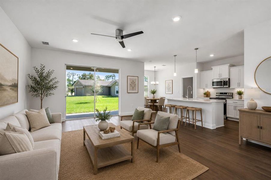 Furnished interior view inside a new home in , Palm Coast (Image 11).