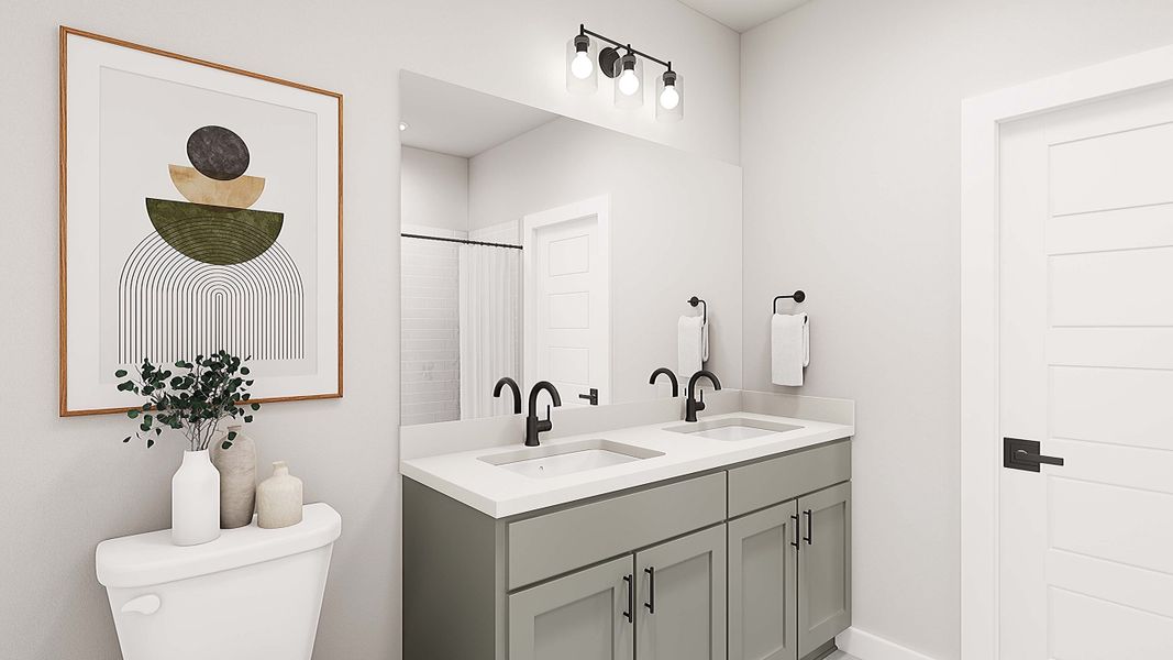 Representative furnished interior of a home built from the Waterline by Tri Pointe Homes in Paley Park at Easton Park, Austin (Image 12). Representative furnished interior of a home built from the Waterline by Tri Pointe Homes in Paley Park at Easton Park, Austin (Image 12).