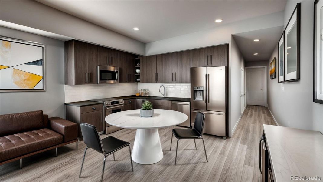 Furnished interior view inside a new home in , Denver (Image 5).