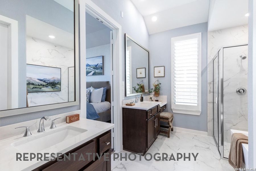 Furnished interior view inside a new home in Mayfair, New Braunfels (Image 29). Furnished interior view inside a new home in Mayfair, New Braunfels (Image 29).