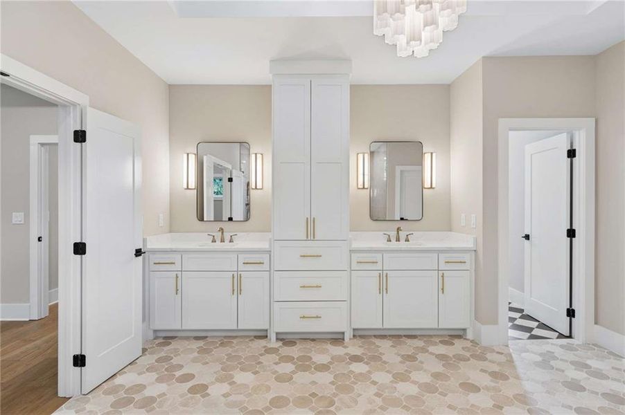 Furnished interior view inside a new home in , Atlanta (Image 19). Furnished interior view inside a new home in , Atlanta (Image 19).