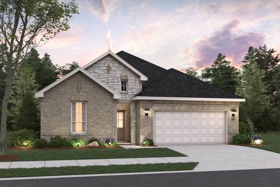 Representative exterior photo of a completed home built from the Sunterra Rowan 2104 by Brohn Homes in Sunterra, Katy, TX (Image 13).