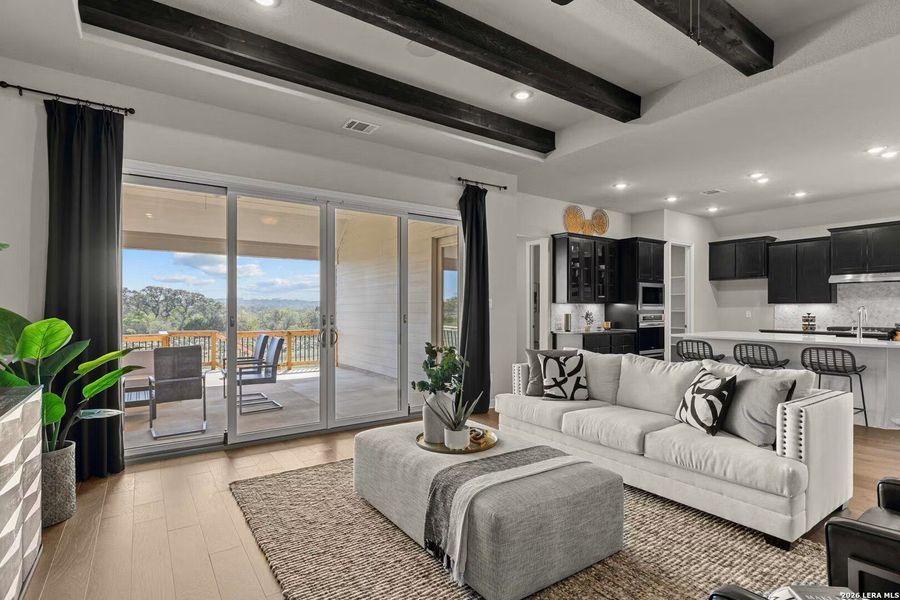 Furnished interior view inside a new home in Potranco Oaks, Castroville (Image 11). Furnished interior view inside a new home in Potranco Oaks, Castroville (Image 11).