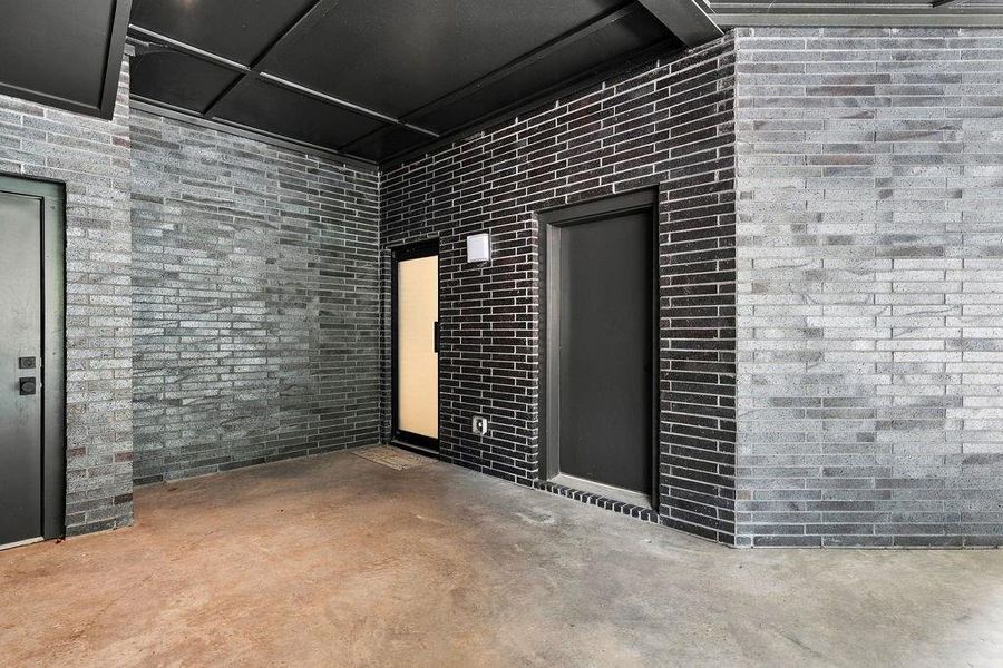 Exterior details and patio area of a home in , Atlanta (Image 36).