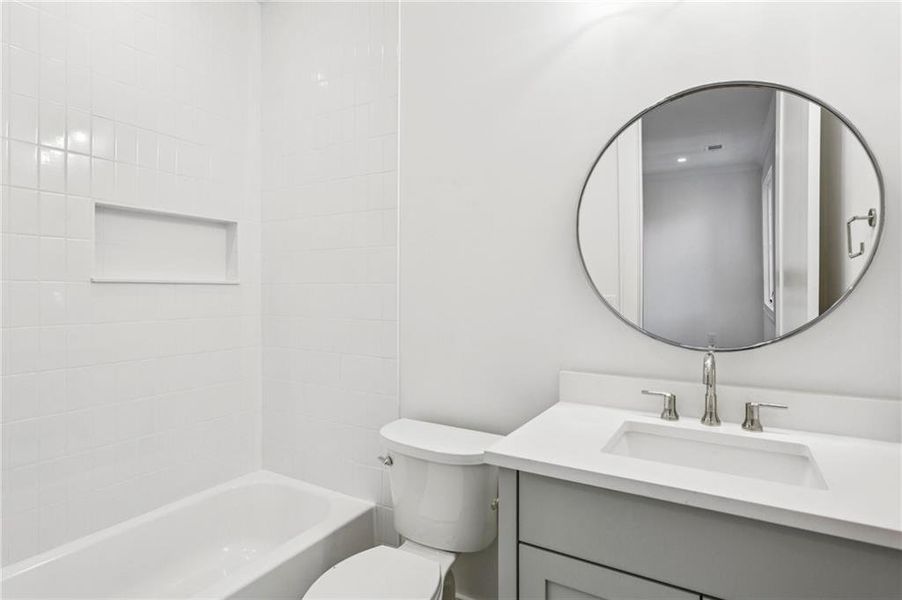 Furnished interior view inside a new home in , Atlanta (Image 12).