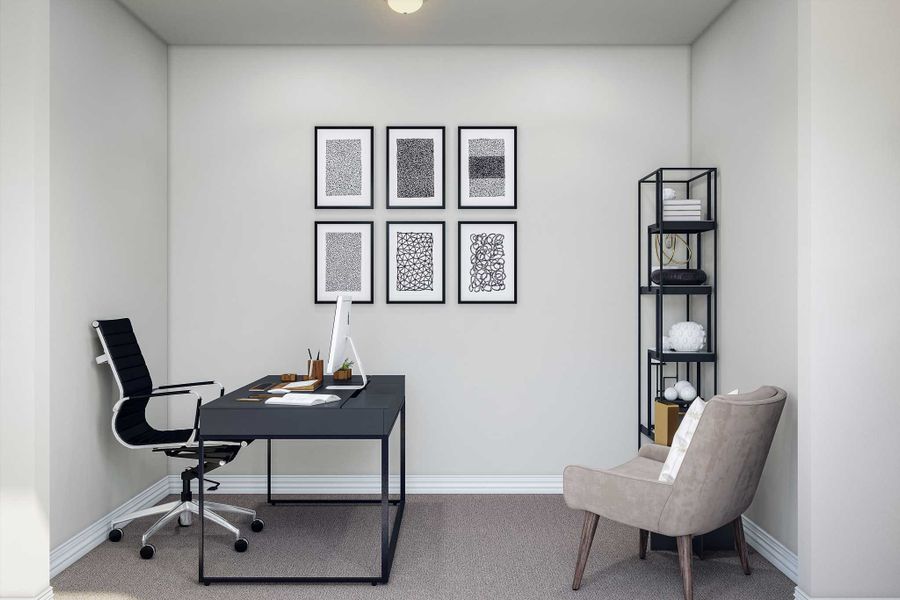 Furnished interior view inside a new home in The Ridge at Mason Woods, Cypress (Image 7).