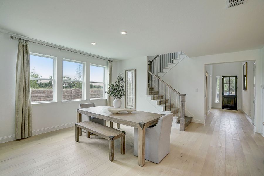 Furnished interior view inside a new home in Cross Creek Meadows, Celina (Image 7). Furnished interior view inside a new home in Cross Creek Meadows, Celina (Image 7).