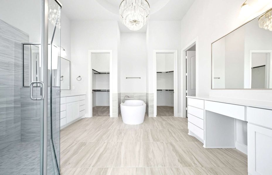 Representative furnished interior of a home built from the 3663 by Ravenna Homes in Artavia 70′, Conroe (Image 16).