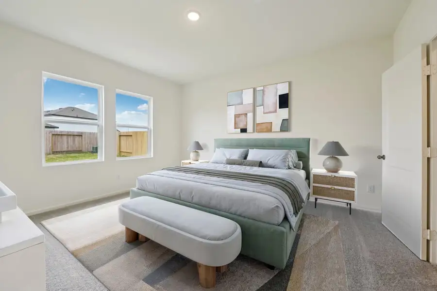 Representative furnished interior of a home built from the Firefly by Starlight Homes in Cottonwood Creek, San Marcos (Image 4).