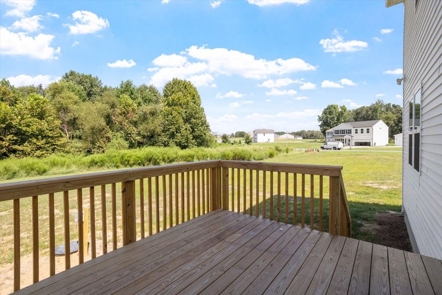Exterior details and patio area of a home in Cambridge Reserve, Angier (Image 3).