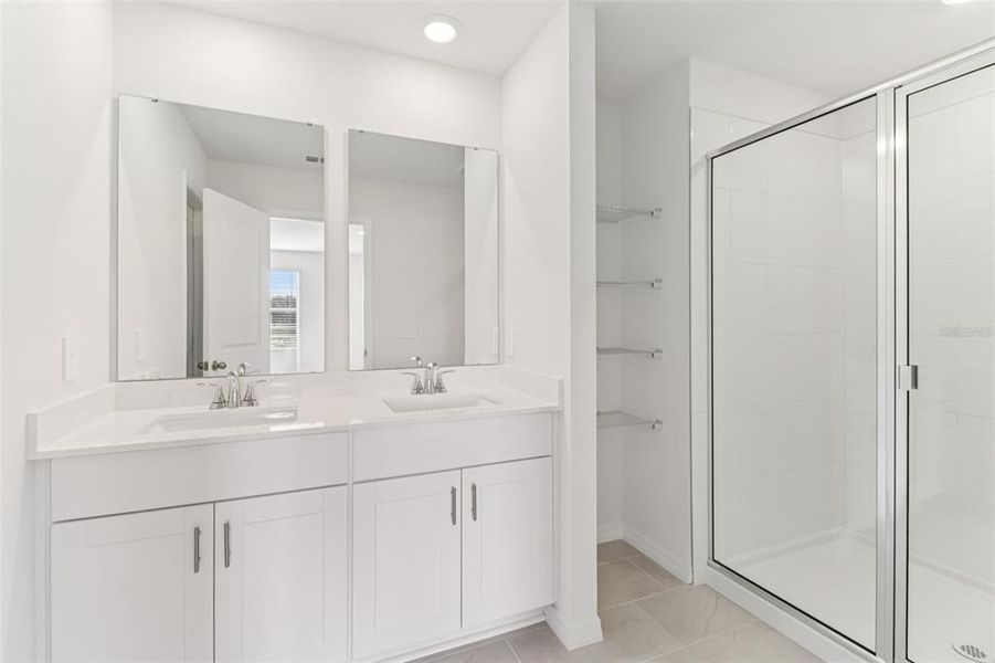 Furnished interior view inside a new home in The Reserve at Hammock Oaks Townes, Lady Lake (Image 5).