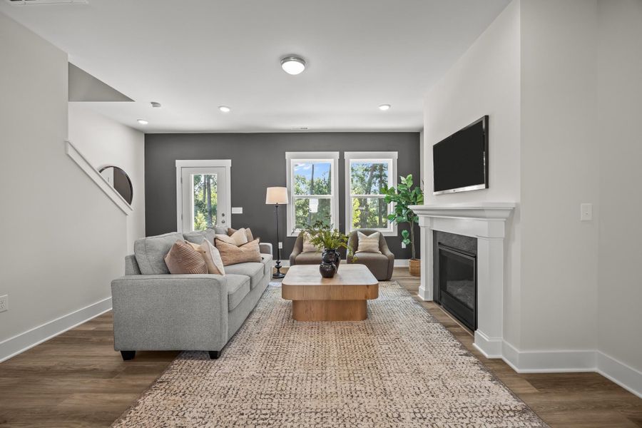Representative furnished interior of a home built from the Storyteller by Garman Homes in Allen Park, Raleigh (Image 6). Representative furnished interior of a home built from the Storyteller by Garman Homes in Allen Park, Raleigh (Image 6).