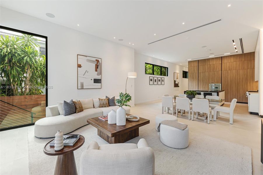 Furnished interior view inside a new home in , Miami (Image 13). Furnished interior view inside a new home in , Miami (Image 13).