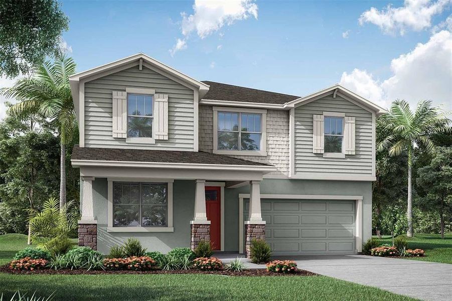 Architect's Rendering - Shenandoah Exterior - Craftsman Exterior