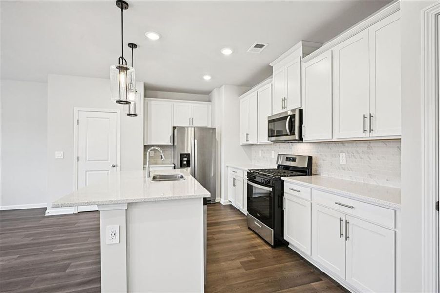 Furnished interior view inside a new home in Avalon - Reserve Series, Conyers (Image 6). Furnished interior view inside a new home in Avalon - Reserve Series, Conyers (Image 6).