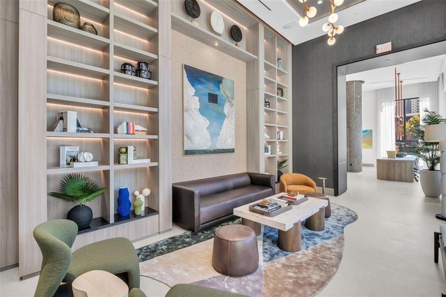 Furnished interior view inside a new home in , St. Petersburg (Image 47).