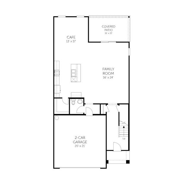 2D floor plan layout of this home in Cedar Creek, Jacksonville, FL (Image 7).