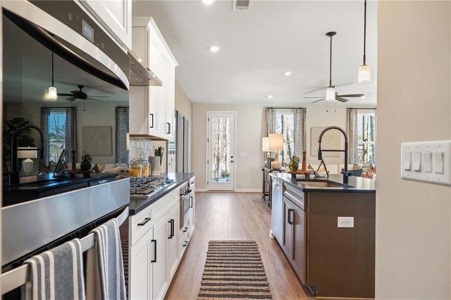 Furnished interior view inside a new home in The Village at Shallowford, Kennesaw (Image 89). Furnished interior view inside a new home in The Village at Shallowford, Kennesaw (Image 89).