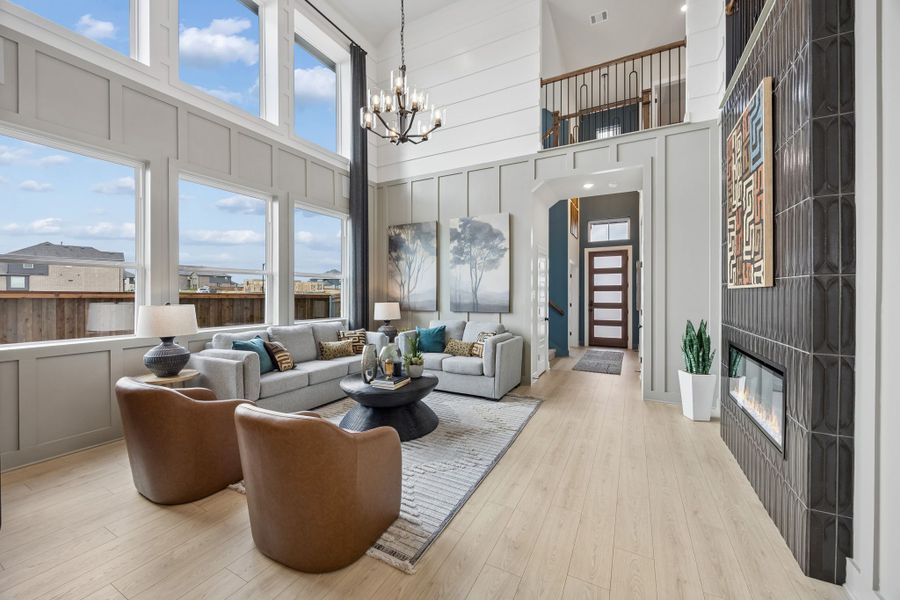 Furnished interior view inside a new home in Heartland, Heartland (Image 3). Furnished interior view inside a new home in Heartland, Heartland (Image 3).
