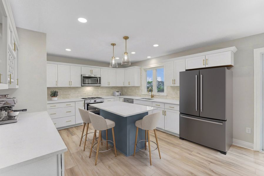 Representative furnished interior of a home built from the The Dorchester by Forbes Capretto Homes in Sandywood Circle, Grand Island (Image 11).
