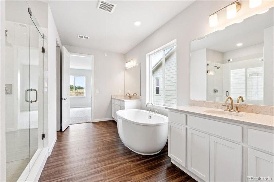 Furnished interior view inside a new home in Prestige Collection at Parkdale Commons, Lafayette (Image 10).