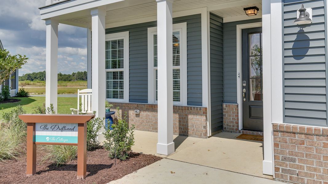 Representative exterior details of a home built from the The Driftwood by Chesapeake Homes in Bridgewater - Shorehaven Village, Little River (Image 1). Representative exterior details of a home built from the The Driftwood by Chesapeake Homes in Bridgewater - Shorehaven Village, Little River (Image 1).
