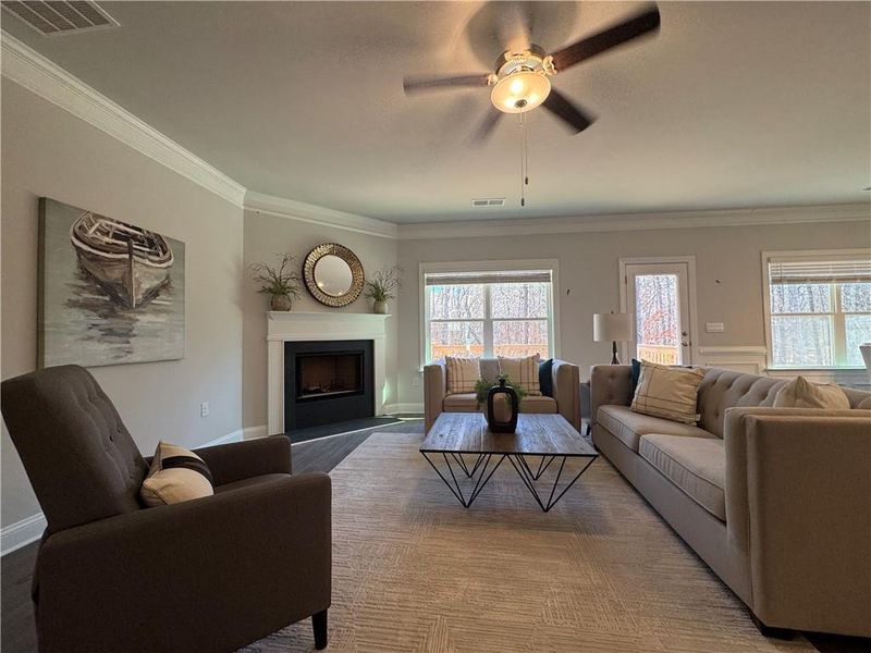 Furnished interior view inside a new home in Tuscany Hills, Douglasville (Image 10).