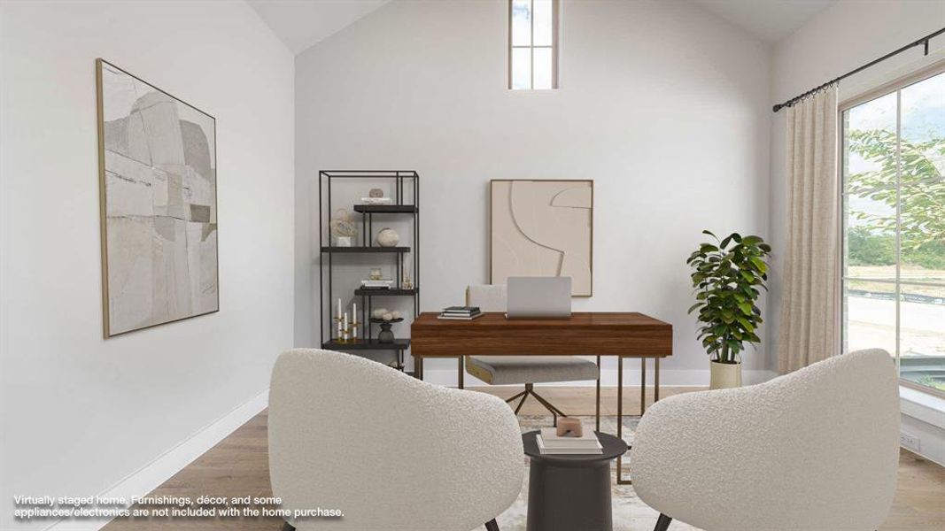 Furnished interior view inside a new home in Talon Hills 60'/70', Fort Worth (Image 9). Furnished interior view inside a new home in Talon Hills 60'/70', Fort Worth (Image 9).