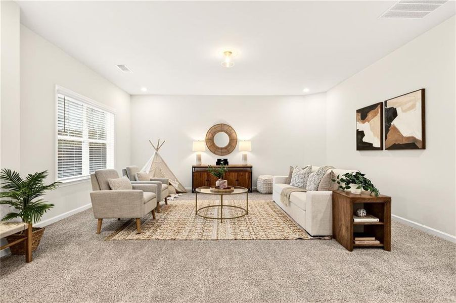 Furnished interior view inside a new home in River Rock, Ball Ground (Image 41).