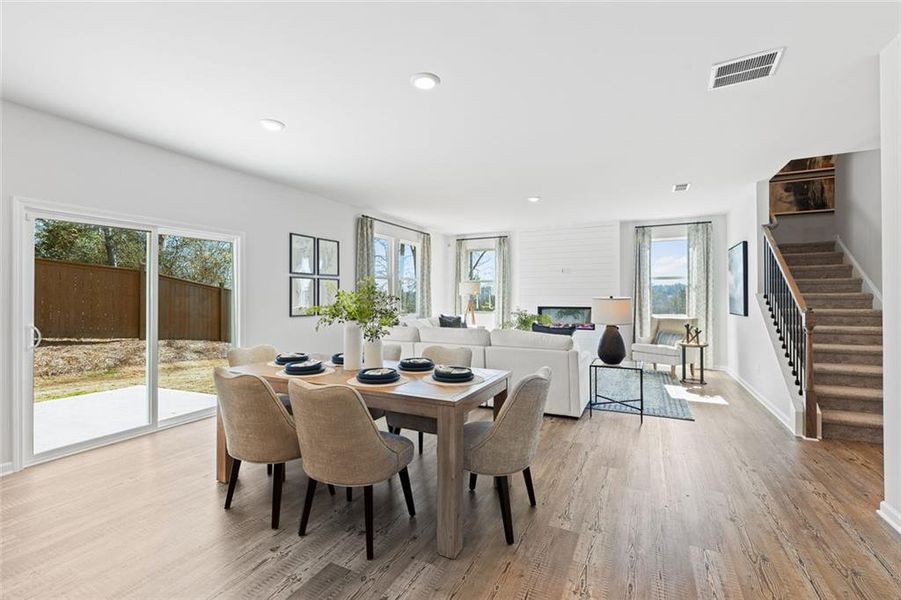 Furnished interior view inside a new home in Kingsley Creek, Lithonia (Image 6).
