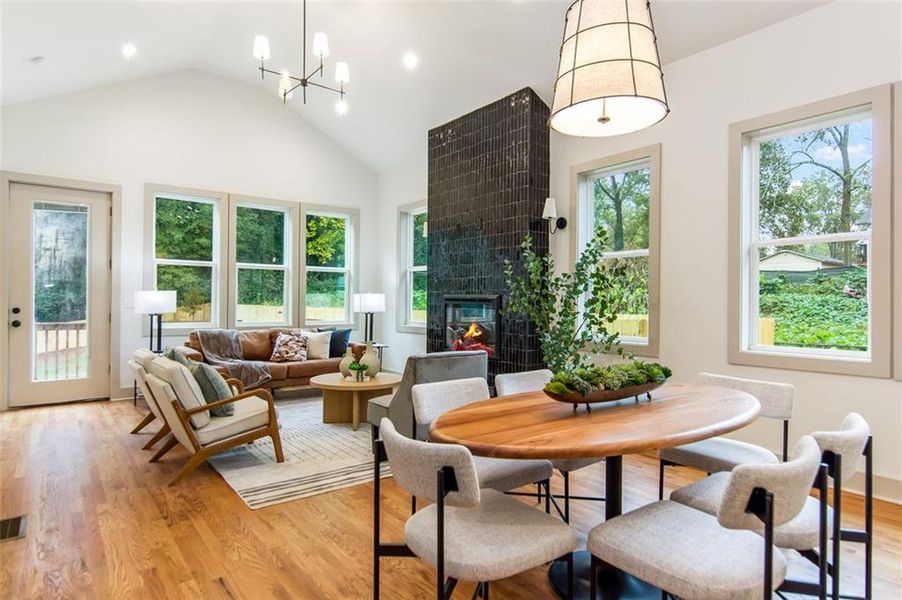 Furnished interior view inside a new home in , Atlanta (Image 3).