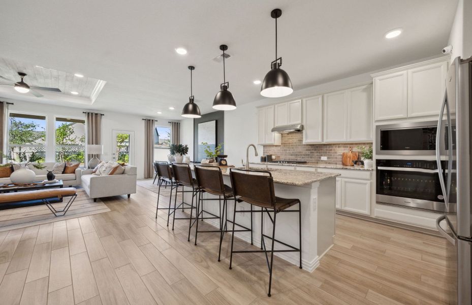 Furnished interior view inside a new home in Pecan Square, Northlake (Image 7).