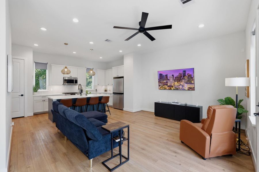Furnished interior view inside a new home in , Houston (Image 35).