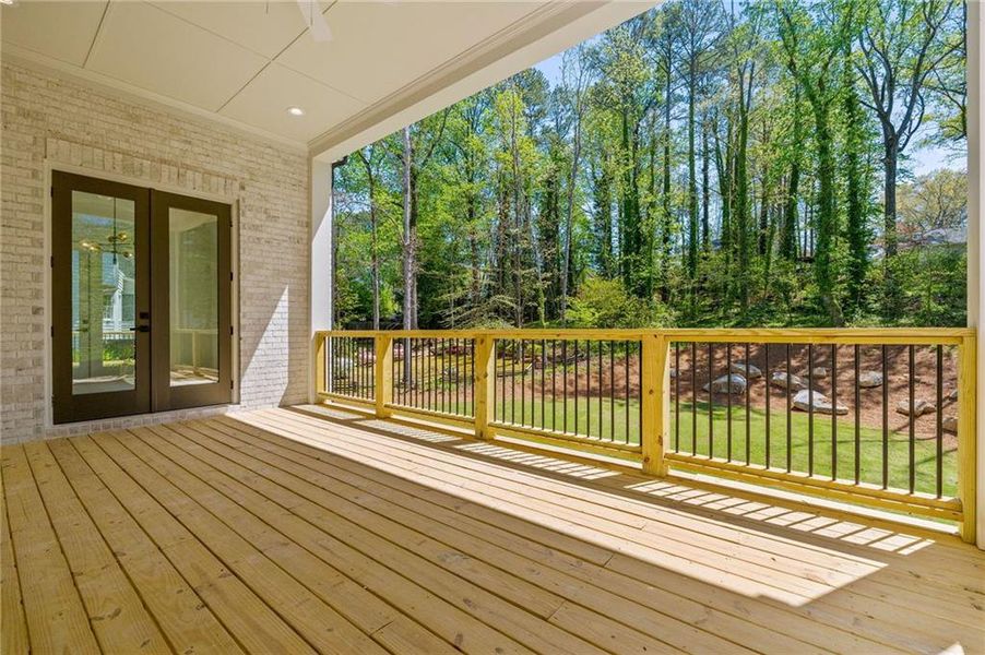 Exterior details and patio area of a home in , Marietta (Image 32).