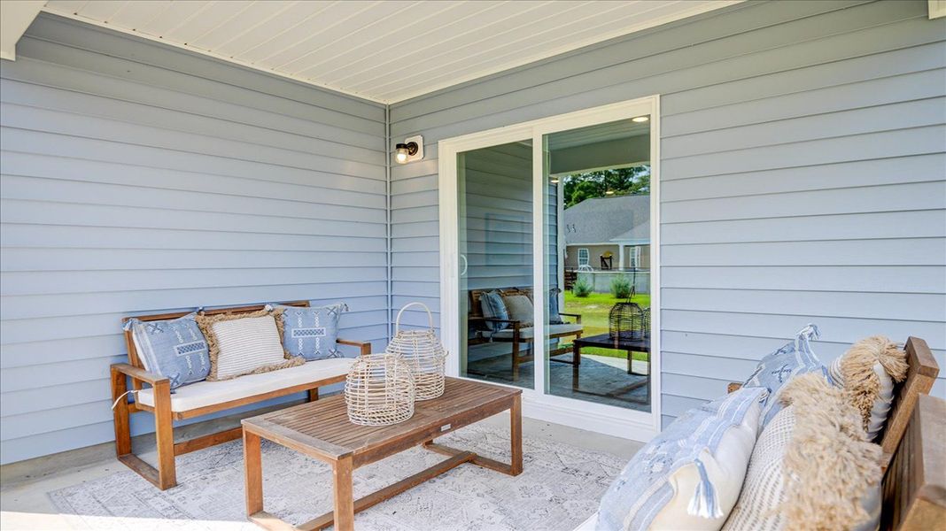 Exterior details and patio area of a home in Bynum Farms, Farmville (Image 3).