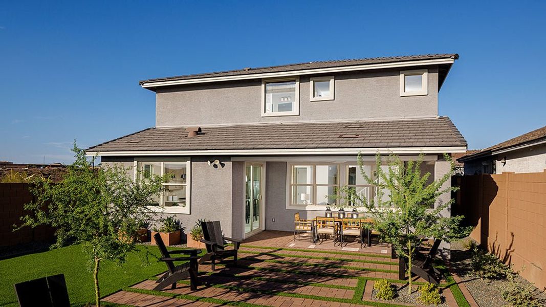 Representative exterior details of a home built from the Sienna by Taylor Morrison in Saddleback, Peoria (Image 3).