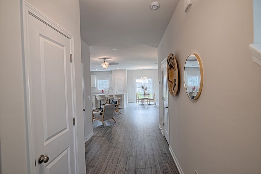 Representative furnished interior of a home built from the Cliffside by Hurricane Builders in Percival Village, Columbia (Image 2).