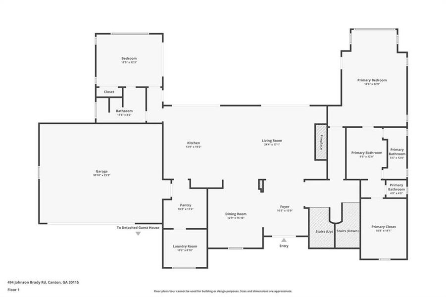 2D floor plan layout of this home in , Canton, GA (Image 43).