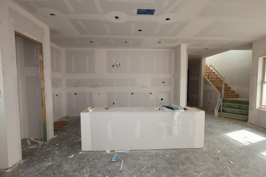 In-progress construction of a new home in Prairieland Village 40' Homesites, Cypress, TX (Image 12).