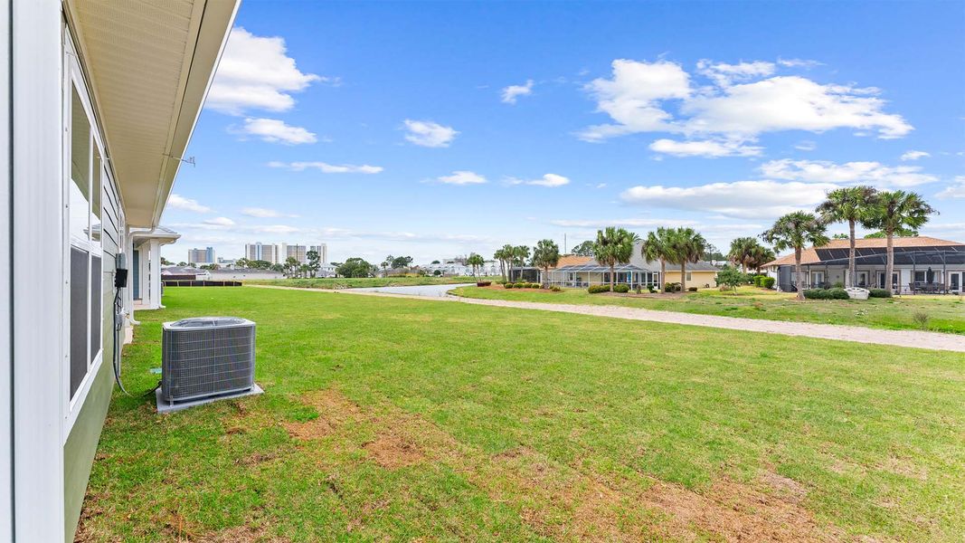Exterior details and patio area of a home in Caballeros Estates At Hombre, Panama City Beach (Image 20).