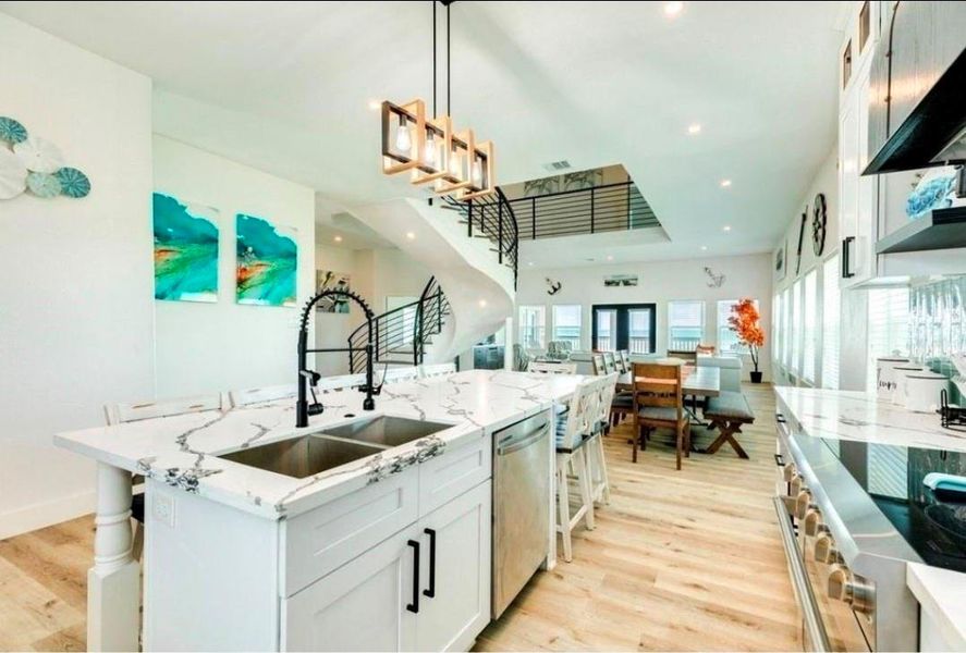 Furnished interior view inside a new home in , Galveston (Image 15).