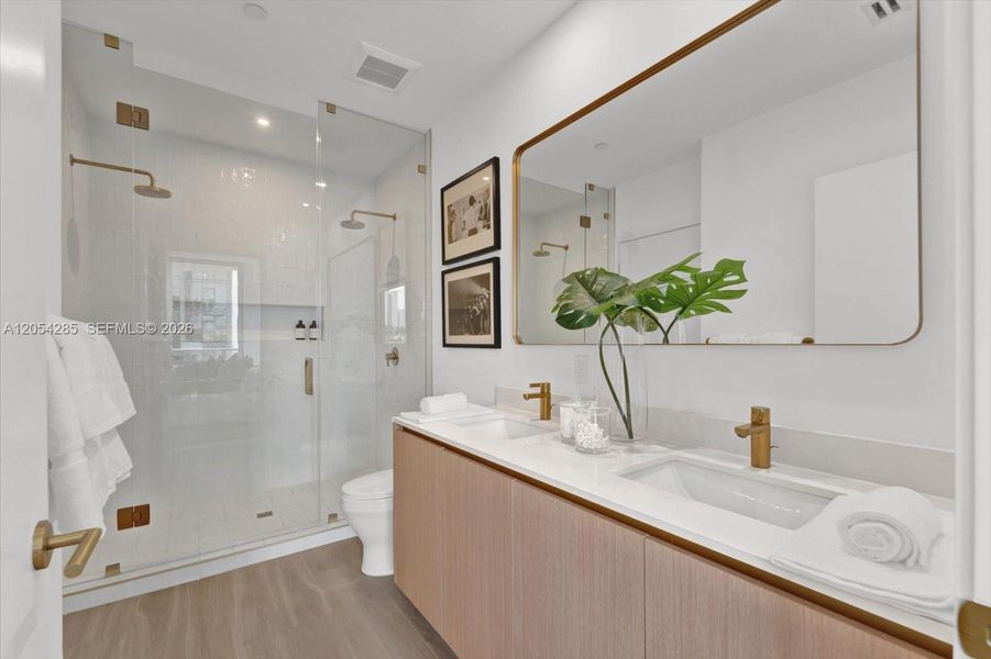 Furnished interior view inside a new home in , Miami (Image 6). Furnished interior view inside a new home in , Miami (Image 6).