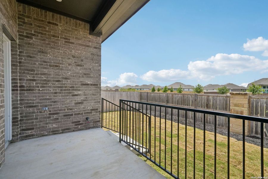 Exterior details and patio area of a home in Legacy at Lake Dunlap, New Braunfels (Image 3). Exterior details and patio area of a home in Legacy at Lake Dunlap, New Braunfels (Image 3).