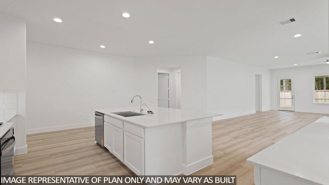 Furnished interior view inside a new home in Hills of Westlake, Conroe (Image 6).