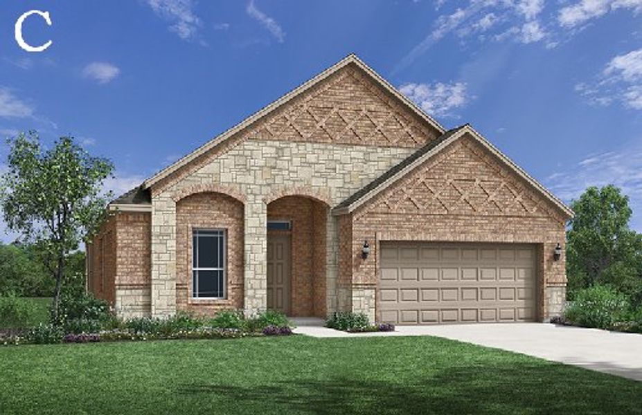 Representative exterior photo of a completed home built from the Crockett by Windsor Homes in Anna Town Square, Anna, TX (Image 22).